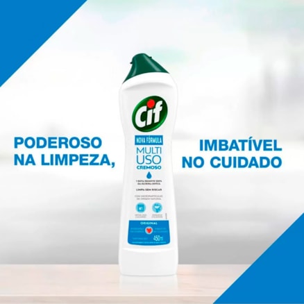 Limpador Cif Cremoso Limpeza Profunda Original 450ml