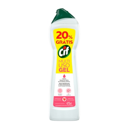 Limpador Cif Multiuso Gel +20% Free 475g