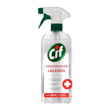 Limpador Cif Multiuso Higienizador Álcool Gatilho 500ml