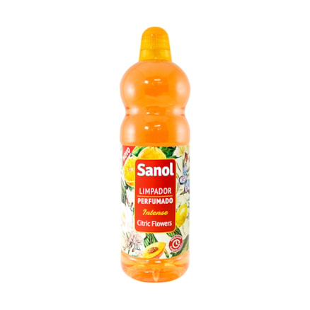 Limpador Perfumado Sanol Citric Flowers Limpeza Eficaz 1l