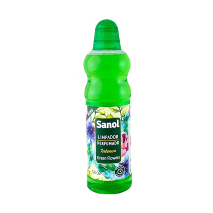 Limpador Perfumado Sanol Green Flowers Limpeza Eficaz 500ml