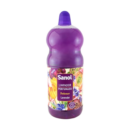 Limpador Perfumado Sanol Lavander Intense Limpeza Eficaz 2l