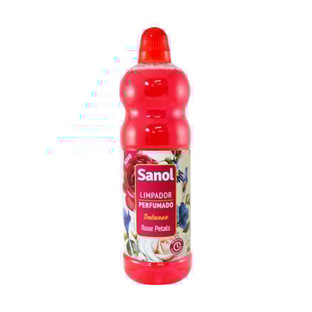 Limpador Perfumado Sanol Rose Petals Limpeza Eficaz 1l