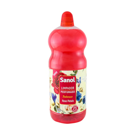 Limpador Perfumado Sanol Rose Petals Limpeza Eficaz 2l