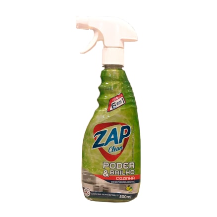 Limpador Zap Clean Desengordurante Limão Poder Brilho 500ml