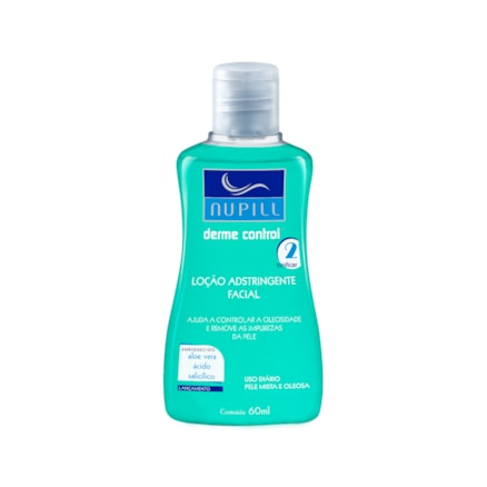 Loção Adstringente Facial Nupill Dermo Control Verde 60ml