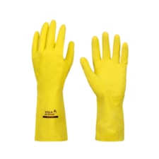 Luva Latex Volk Multiuso Tamanho G Amarela 2 Und