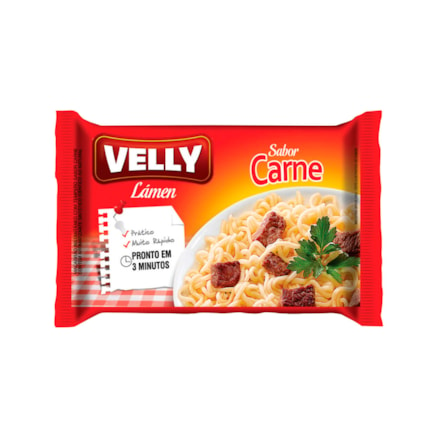 Macarrão Instantâneo Velly Carne 85g