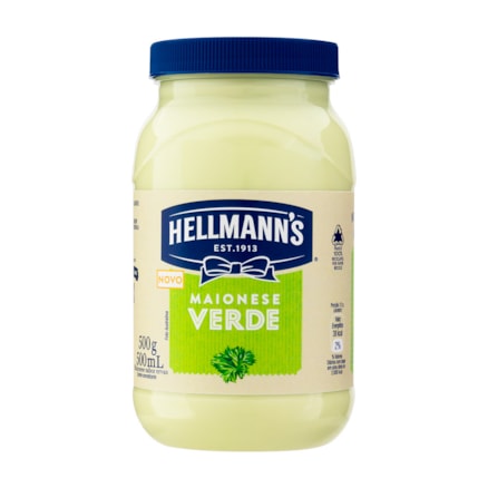 Maionese Hellmanns Verde 500g