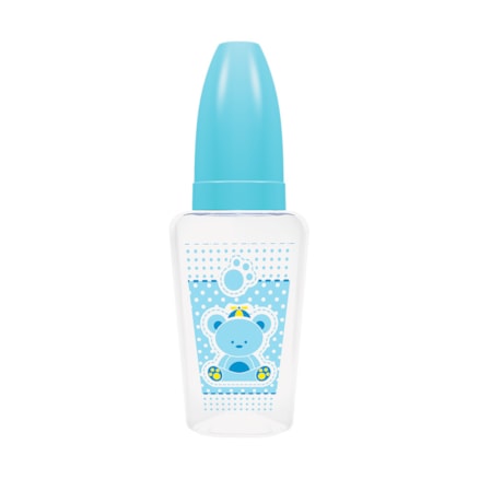 Mamadeira Lillo Primeiros Passos Miniform Latex Azul 50ml