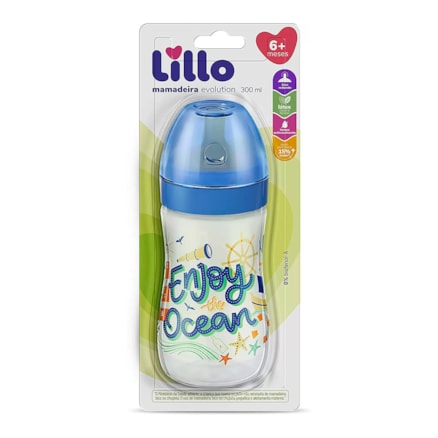 Mamadeira Lillo Super Divertida Azul 614421 260ml