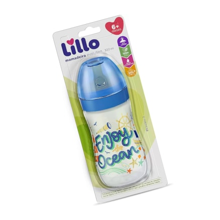 Mamadeira Lillo Super Divertida Azul 614421 260ml