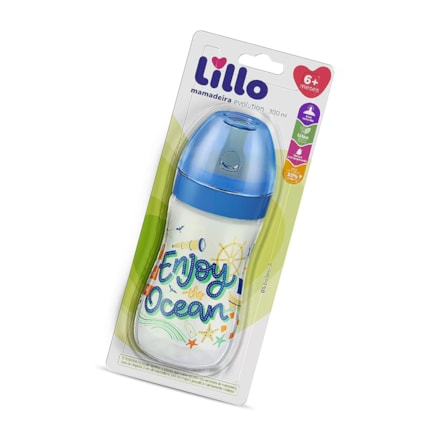 Mamadeira Lillo Super Divertida Azul 614421 260ml