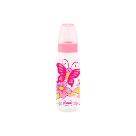 Mamadeira Silicone Fiona 240ml Tam 2 +6 Meses Rosa 801630