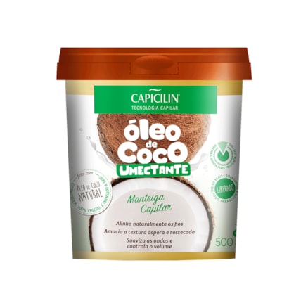 Manteiga Capilar Capicilin Óleo De Coco 500g