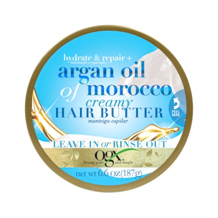 Manteiga Capilar Ogx Hair Butter Argan Oil Morocco 187g