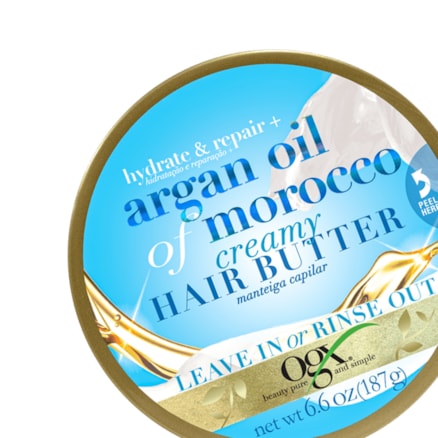 Manteiga Capilar Ogx Hair Butter Argan Oil Morocco 187g