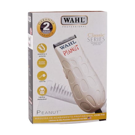 Máquina Acabamento Wahl Peanut Branca Bivolt Uso Contínuo