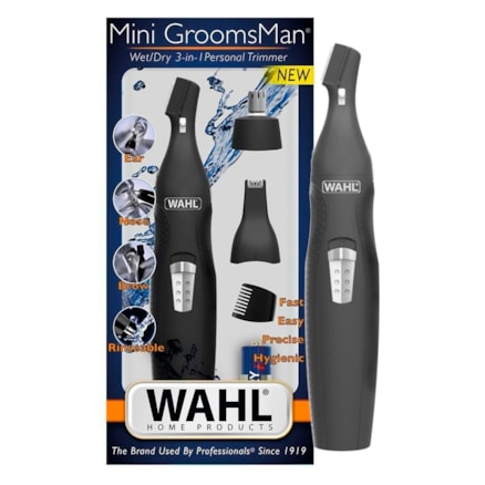 Máquina Aparadora Pelos Wahl Mini Groomsman 3 Rosto Corpo