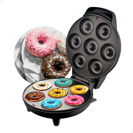 Máquina de Donuts 110v Fábrica de Mini Rosquinhas 7 Furos Confeitaria de Doces