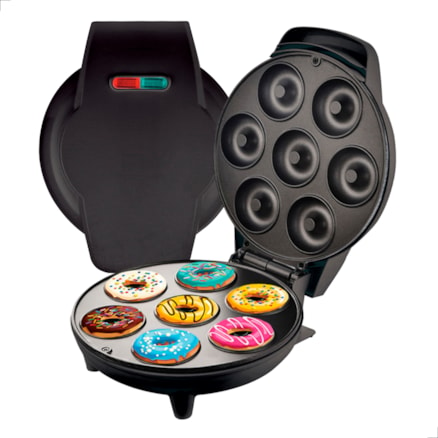 Máquina de Donuts 110v Fábrica de Mini Rosquinhas 7 Furos Confeitaria de Doces