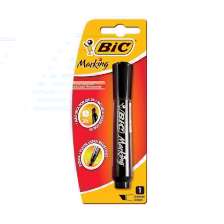 Marcador Permanente Bic Marking Preto 1 Und