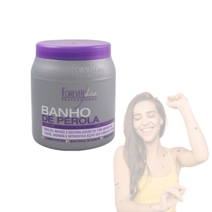 Máscara Banho De Pérola Forever Profissional Liss Blond 1kg