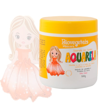 Máscara Biovegetais Dourado Dos Sonhos Aquarela Teen 500g