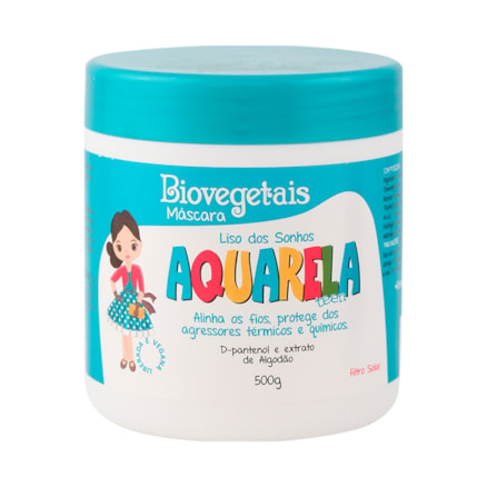 Máscara Biovegetais Liso Dos Sonhos Aquarela Teen 500g