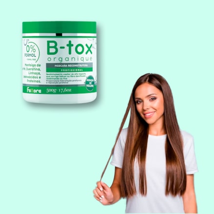 Máscara Capilar B-Tox Reconstrutora Profissional Organique Fattore 500g