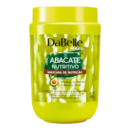 Máscara Capilar Dabelle Hair Abacate Nutritivo 800g