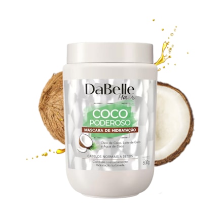 Máscara Capilar Dabelle Hair Coco Poderoso 800g