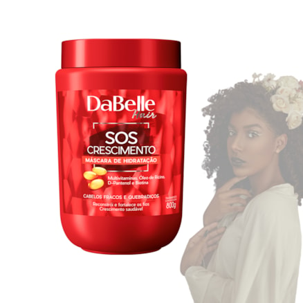 Máscara Capilar Dabelle Hair Sos Crescimento 800g