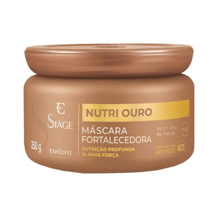 Máscara Capilar Eudora Fortalecedora Nutri Ouro 250g