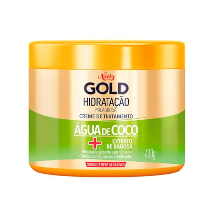 Máscara Capilar Niely Gold Água De Coco 430g