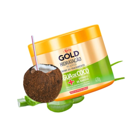 Máscara Capilar Niely Gold Água De Coco 430g