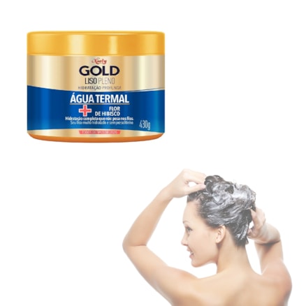 Máscara Capilar Niely Gold Liso Prolongado 430g