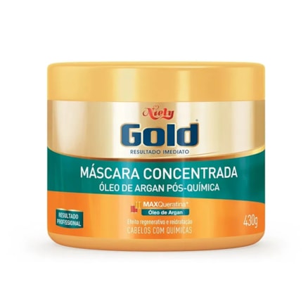 Máscara Capilar Niely Gold Óleo De Argan Pós Química 430g