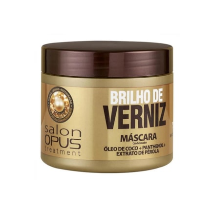 Máscara Capilar Opus Salon Brilho De Verniz 400g