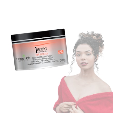 Máscara Capilar Prime Hair 1minuto Hidratação 300g