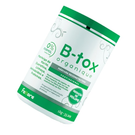 Máscara Capilar Reconstrutora Fattore Organique B-tox 1kg