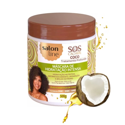 Máscara Capilar Salon Line Sos Coco 500g