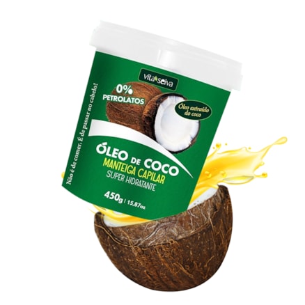 Máscara Capilar Vita Seiva Óleo De Coco 450g