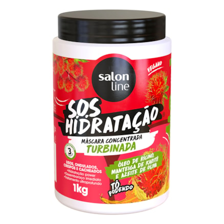 Máscara Concentrada Salon Line Sos Hidratação Turbinada 1kg