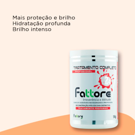 Máscara de Tratamento Capilar Fattore 12 em 1 Profissional 1kg