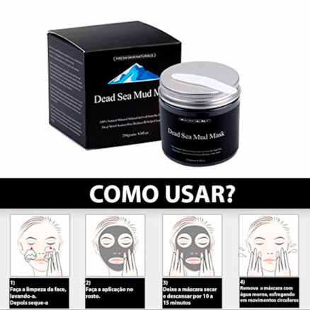 Mascara Facial Lama Do Mar Morto Dead Sea Mud Mask 250g