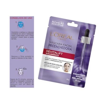 Máscara Facial Preenchedora L'oréal Revitalift 30g