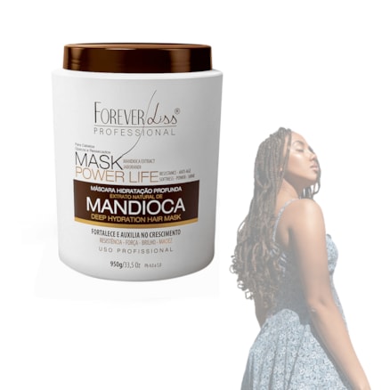 Máscara Hidratação Forever Liss Power Life Mandioca 950g