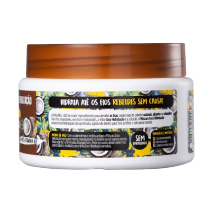 Máscara Hidratação Profunda Salon Line Meu Liso Coco 300g