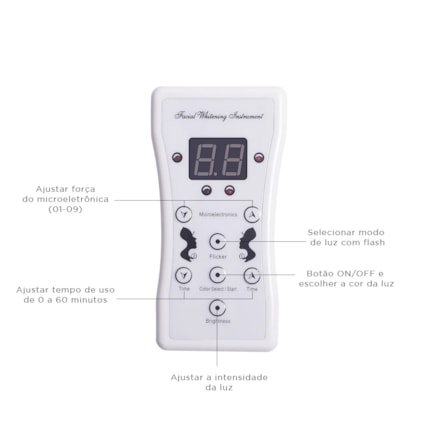 Máscara Led 7 Color 60hz/50hz 20w Rosto/pescoço